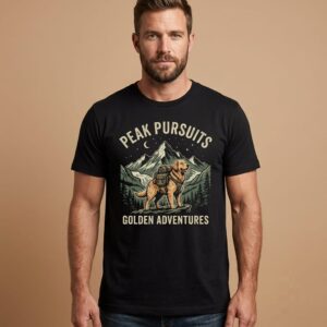 Bear Pursuits | Golden Adventures Retriever Hiking T-Shirt