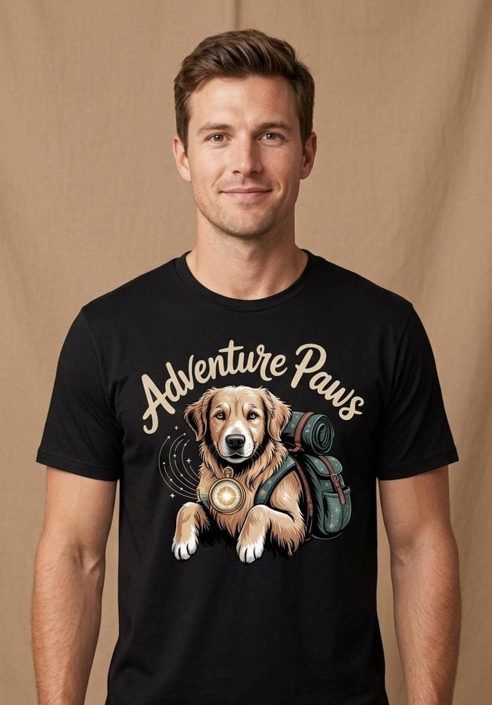 Adventure Paws | Golden Retriever Adventure T-Shirt