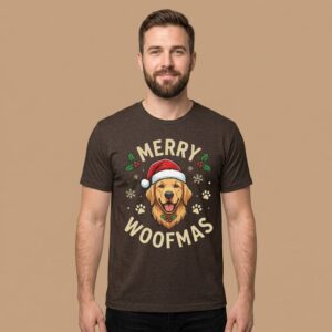 Merry Woofmas | Golden Retriever Christmas T-Shirt