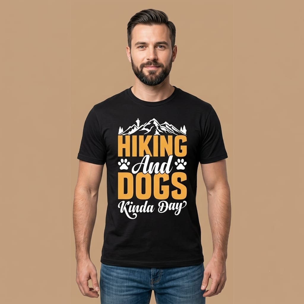 Hiking & Dogs | Golden Retriever Adventure T-Shirt