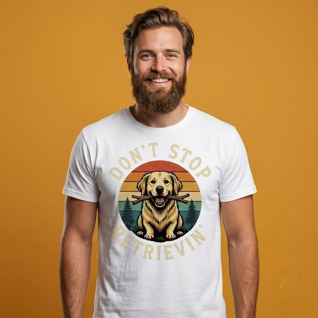 Retrievin' Good Times | Fun Golden Retriever T-Shirt