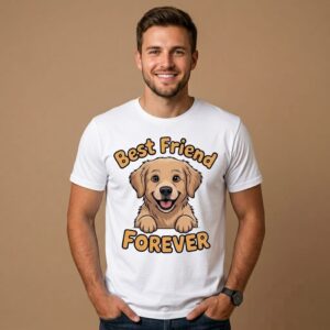 Golden Bestie Forever | Golden Retriever Best Friend T-Shirt