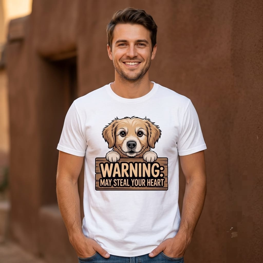Golden Heart Thief | Golden Retriever Lover T-Shirt
