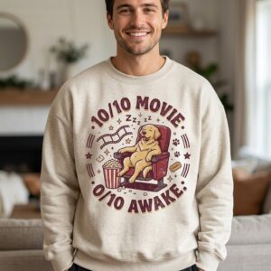 Golden Nap Critic | Funny Golden Retriever Movie Night Hoodie
