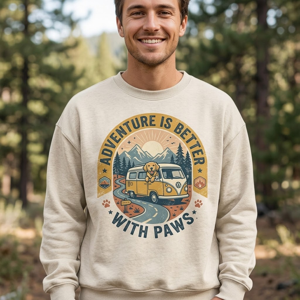 Golden Road Trip | Golden Retriever Travel Hoodie